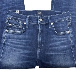 Anthropologie 25 Citizens of Humanity Rocket High Rise Skinny Jeans denim blue
